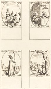 Sts. Chrysanthus & Daria; Sts. Crispin & Crispinian; St. Evaristus; St. Frumentius by Jacques Callot