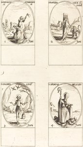 Sts. Pamphilius and Porphyrius; St. Blandina and Companions; St. Erasmus; St. Optatus by Jacques Callot