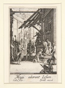 The Adoration of the Magi, no. 8 from The Life of the Virgin by Jacques Callot