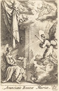 The Annunciation, in or after 1630 by Jacques Callot