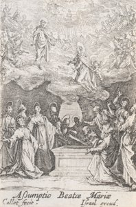 The Assumption of the Virgin, No. 13 from The Life of the Virgin by Jacques Callot