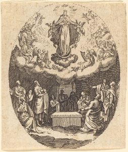The Assumption with the Cherubin by Jacques Callot