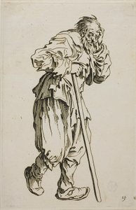 The Beggar on Crutches, Plate Sixteen from The Beggars by Jacques Callot