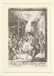 The Birth of Christ, no. 7 from The Life of the Virgin by Jacques Callot