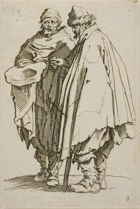 The Blind Man and his Companion, plate nine from The Beggars by Jacques Callot