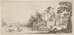 The Boat Ride, from the series Diverse Landscapes Designed in Florence by Jacques Callot