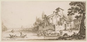 The Boat Ride, from the series “The Landscapes of Florence” by Jacques Callot