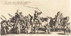 The Bohemians Marching: The Rear Guard by Jacques Callot