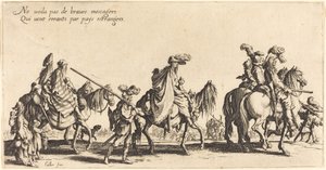 The Bohemians Marching: The Vanguard by Jacques Callot