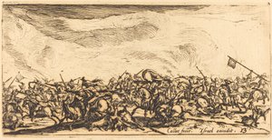 The Cavalry Combat with Swords, c1632-1634 by Jacques Callot