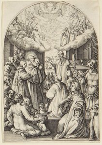 The Death of St. Benoit by Jacques Callot