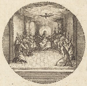 The Descent of the Holy Dove by Jacques Callot