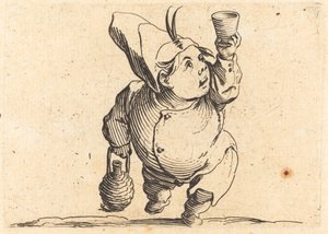 The Drinker, Front View by Jacques Callot