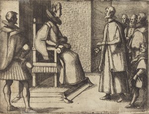 The Envoy of Tuscany thanking the Queen by Jacques Callot