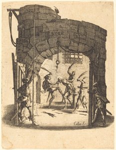 The Flagellation by Jacques Callot