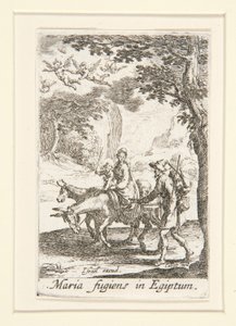 The Flight into Egypt, no. 9 from The Life of the Virgin by Jacques Callot