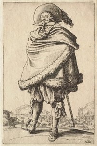 The Gentleman Wrapped in His Fur-Trimmed Coat by Jacques Callot