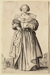 The Lady with the Fan by Jacques Callot