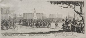 The Large Miseries of War: Enrollment of the Troops by Jacques Callot