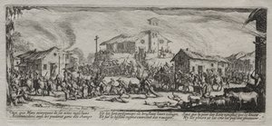 The Large Miseries of War: Pillaging and Burning of a Village by Jacques Callot