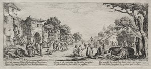 The Large Miseries of War: The Beggars and the Dying by Jacques Callot