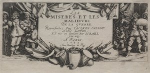 The Large Miseries of War: Title Page