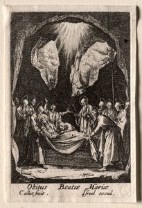 The Life of the Virgin: The Entombment of the Virgin by Jacques Callot
