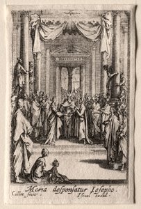 The Life of the Virgin: The Marriage of the Virgin by Jacques Callot