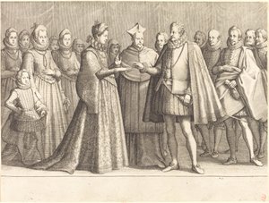 The Marriage of Ferdinando and Christine of Lorraine by Jacques Callot