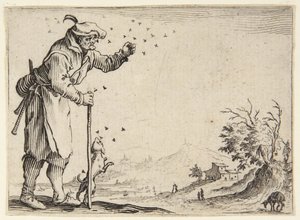 The Peasant Assailed by Bees by Jacques Callot