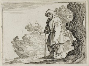 The Peasant Carrying his Bag, from The Caprices