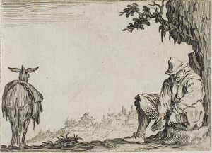 The Peasant Removing his Shoes, from The Caprices