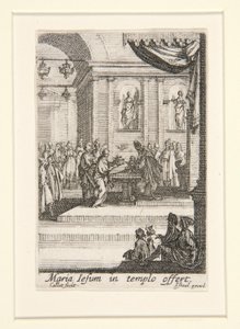 The Presentation of Christ, no. 10 of The Life of the Virgin by Jacques Callot