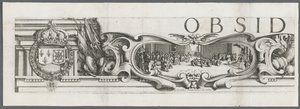 The Siege of La Rochelle: Plate 1, 1628-1630 by Jacques Callot