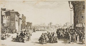 The Slave Market by Jacques Callot
