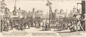 The Strappado by Jacques Callot