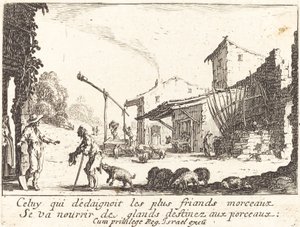 The Swineherd by Jacques Callot