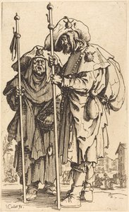 The Two Pilgrims by Jacques Callot