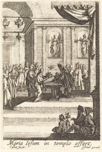 The Virgin Presents Jesus at the Temple by Jacques Callot