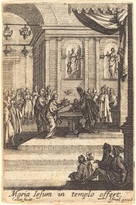The Virgin Presents Jesus at the Temple by Jacques Callot