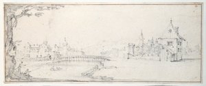 The bridge of the Gaucheu at Epinal