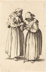 Two Beggar Women by Jacques Callot