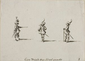 Unarmed Drill, plate one from The Military Exercises