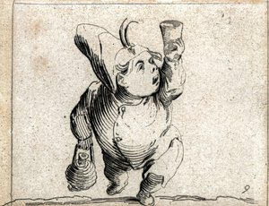 Various Hunchback Figures by Jacques Callot