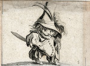 Various Hunchback Figures by Jacques Callot