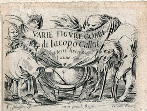 Varie Figure Gobbi, Title Page of 21 Engravings by Jacques Callot