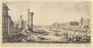 View of the Louvre by Jacques Callot