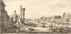 View of the Louvre by Jacques Callot