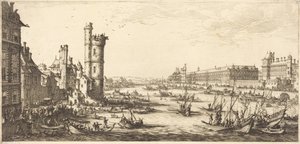 View of the Louvre by Jacques Callot