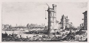 View of the Pont-Neuf, from "The Two Large Views of Paris" by Jacques Callot